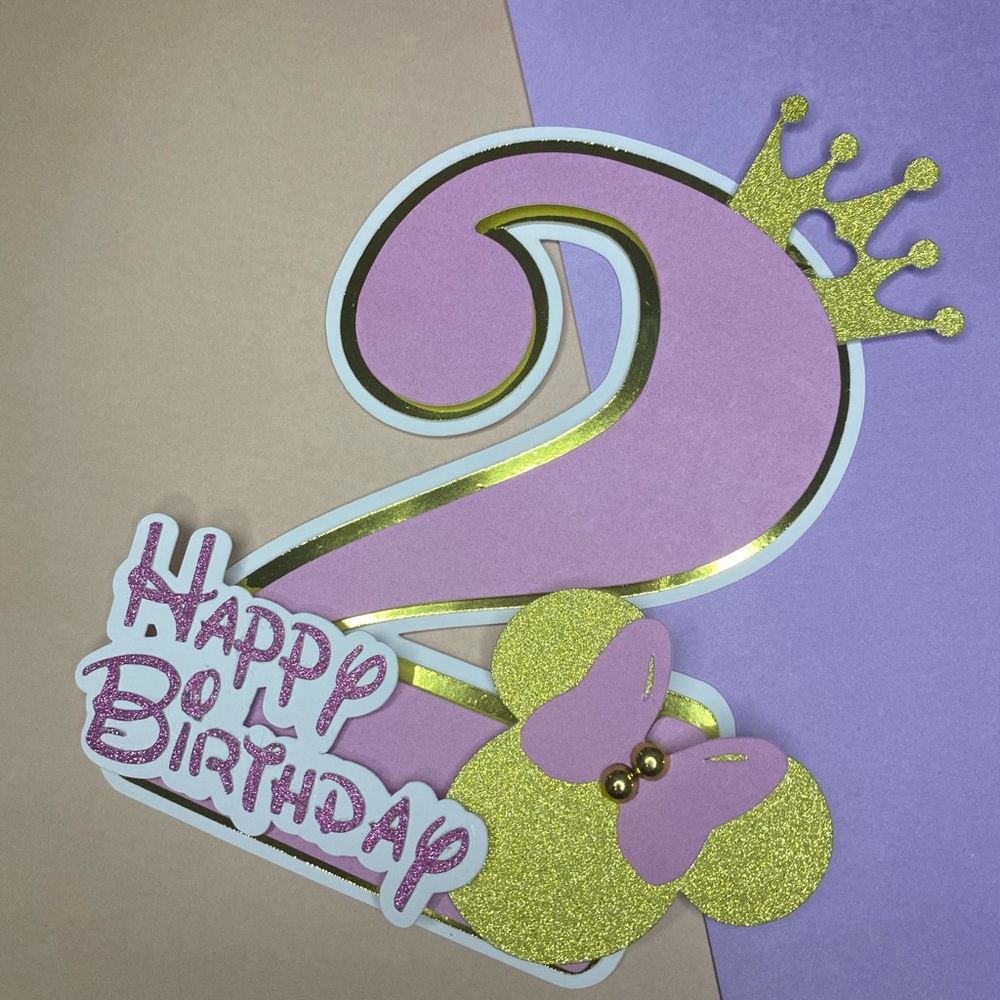 Minnie mouse cake topper